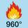 odolná proti šíření plamene 960°C