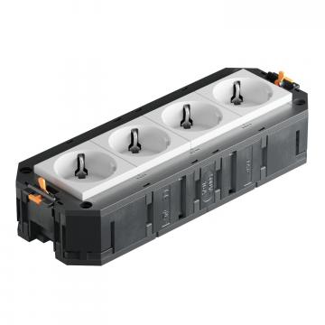 Univerzální nosič UT4, s krytem pro přístroje Modul 45®, systémová délka 208 mm