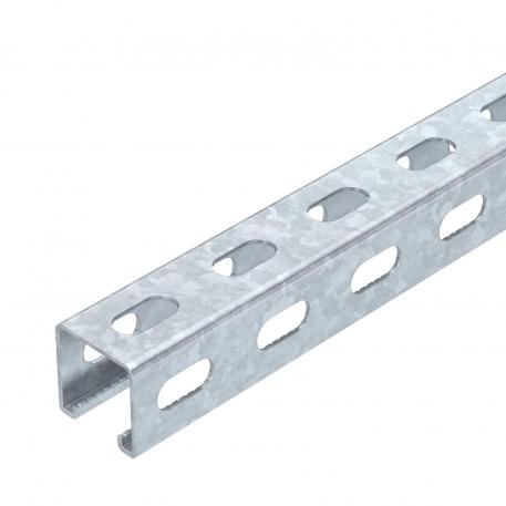 Montážní lišta, MS4141, šířka výřezu 22 mm, FT, boční děrování
