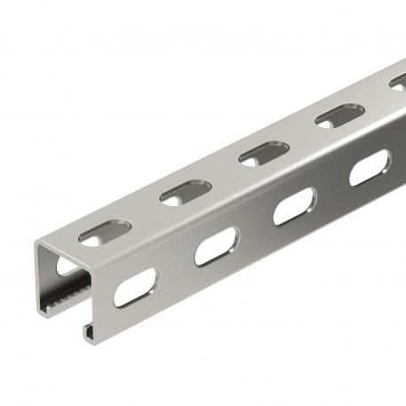 Montážní lišta, MS4141, výřez 22 mm, A2, boční děrování