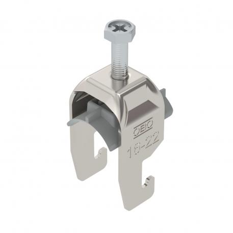 Třmenová příchytka 2056, patka U, jednoduchá, plastová přítlačná opěrka, A2 16 | 22 | 3