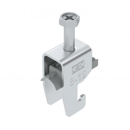 Třmenová příchytka 2056, patka U, 1×, plastová přítlačná opěrka, Al 8 | 12 | 2