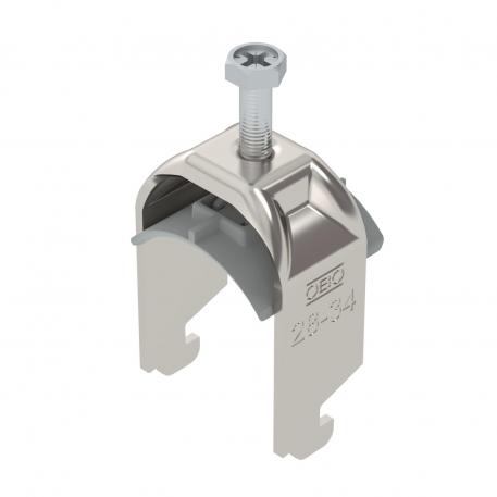 Třmenová příchytka 2056, patka N, jednoduchá, plastová přítlačná opěrka, A2