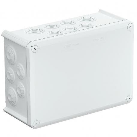 Odbočná krabice T 350, násuvné těsnění 267x182x110 | 24 | IP66 | čistě bílá; RAL 9010