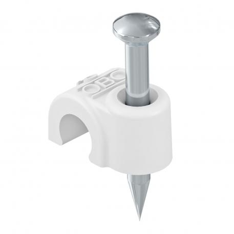 Příchytka ISO typu 2011, bílá 35 | 11 | 2,0x35 | čistě bílá; RAL 9010