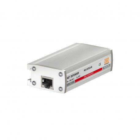 Přepěťová ochrana pro vysokorychlostní sítě do 1 Gbps (třída ND-CAT6/E-B) 8 | Základní ochrana, 8 žíly + stínění |  | 65 | RJ45 8(8)