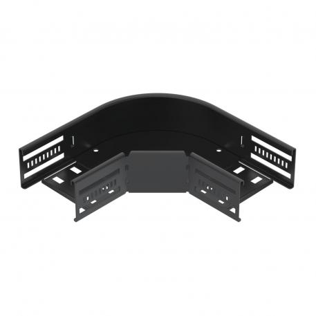 90° oblouk 60, černý 100 | Ocel | PES135 – polyester | sytě černá; RAL 9005