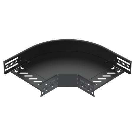 90° oblouk 60, černý 200 | Ocel | PES135 – polyester | sytě černá; RAL 9005